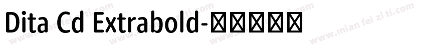 Dita Cd Extrabold字体转换
